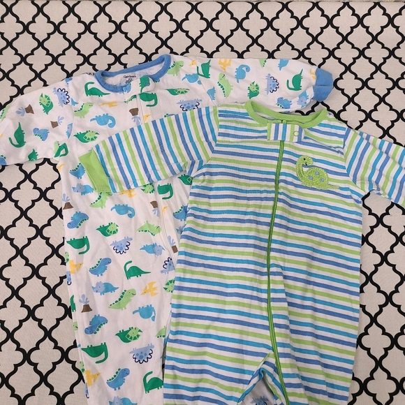 Gerber Cotton Baby Sleepers Size 3-6 Months - Picture 1 of 7